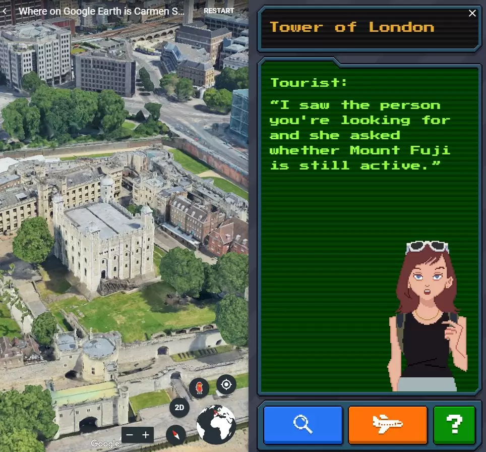 Catch Carmen Sandiego in This New Game for Google Earth